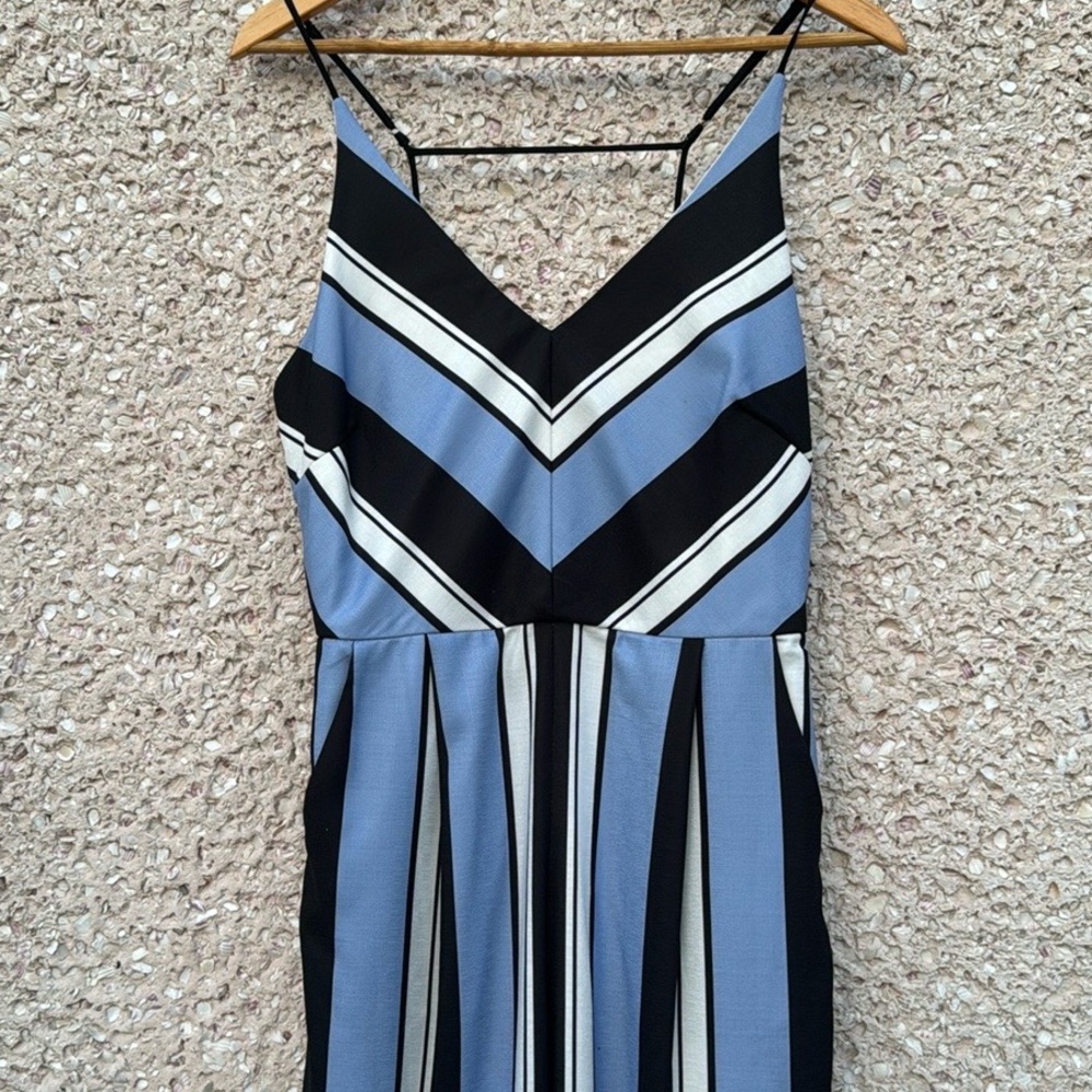 Madelyn Rae Nantucket Blues Striped Jumpsuit